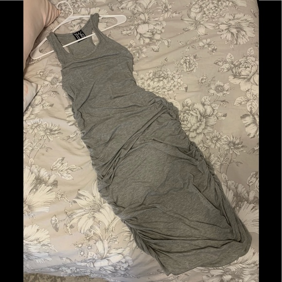 Dresses & Skirts - Gray Dress with Ruched Sides